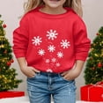 thumbnail image 2 of MIASHUI Chandail à Capuchon et Chandails en Molleton pour Filles - Automne Hiver Imprimé de Noël Col Rond Manches Longues Chandail en Molleton Décontracté pour Filles, 2 of 4