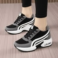 thumbnail image 5 of Women's Platform Sneakers Wedges  Lace Up Shoes Increase Fashion Sneakers for Womens Girls, 5 of 7
