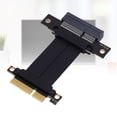 thumbnail image 1 of PCIe 4.0 X4 Cable Elevador, Extensor De Tarjeta Gráfica Sin Pérdidas Para GPU, M.2 Wifi Live Live Wire USB Tarjetas De Adquisición De Botas Sin Disco, Con Cable De Arrendamiento, 1 of 7