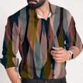 thumbnail image 1 of Nueva camisa para hombre con patrón impreso en 3D , cuello de camisa casual de moda, de alta calidad, suave, cómoda, de talla grande, 1 of 6