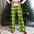 thumbnail image 5 of Outfmvch Lounge Pants Women Plaid Pants for Men Warm Pajamas for Men Fleece Pajama Pants Blanket Pants Striped Lounge Pants Fluffy Pajama Pants Light Green 3xl, 5 of 9