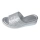 thumbnail image 1 of Bmisegm Ladies Summer Rhinestone Shiny Beach Outside Wear Slope Heel Big Size Sandals Slippers Sandals Women Summer Silver 9, 1 of 8