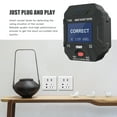 thumbnail image 4 of NJTY 90~120V Plug Socket Outlet Tester Smart Socket Tester Digital Display LCD Socket Tester Circuit Polarity Detector Wall Plug Breaker Finder Leakage Test for Home Appliance Testing, 4 of 7