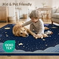 thumbnail image 4 of ODIKA Playroom Science Theme Galaxy Constellation Rocket Ship Motif Low Profile Flatwoven for Great Room, Indoor Open Concept, Large Living, 4 of 7