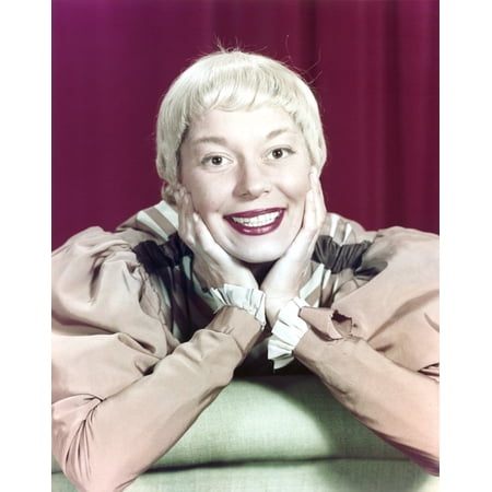 Carol Channing Posed in Red Background Photo Print (24 x 30) | Walmart ...