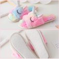 thumbnail image 4 of Rainbow Unicorn Slippers/Cute Fluffy Girls Slippers/Cozy Plush Indoor Outdoor Women Slippers/Best Unicorn Gifts, 4 of 7