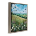 thumbnail image 3 of Stupell Industries Butterflies In Tranquil Meadow Brown Framed Floater Canvas Wall Art design by LSR Creative Studio, 25 x 25, 3 of 9