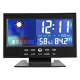 thumbnail image 4 of Reloj digital de temperatura y humedad, medidor digital de temperatura y humedad, reloj, alarma, nivel de comodidad, pronóstico del tiempo, calendario, 4 of 5