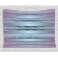 thumbnail image 1 of Modern Decor Tapestry, Gradient Toned Zig Zag Retro 80s Party Style Fragmented Stripes Graphic Art, Wall Hanging for Bedroom Living Room Dorm Decor, 80W X 60L Inches, Lilac Blue, by Ambesonne, 1 of 2