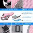 thumbnail image 2 of Dog Cooling Vest Breathable Mesh Dog Jacket Summer Cool and Comfortable Dog Coat Adjustable with Reflective Strip Pet Clothes Suitable for Large Medium and Small Dogs (Pink,L), 2 of 7