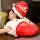 thumbnail image 4 of Puntoco Regalos de Navidad Juguetes de peluche con borde Muñeco de Papá Noel Almohada calentadora de manos Regalos navideños Decoraciones navideñas, 4 of 6