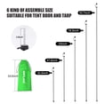 thumbnail image 3 of Carpa de campaña con postes de lona SAN LIKE, ajustables y resistentes, 228 cm, 3 of 6