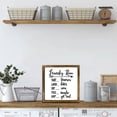 thumbnail image 4 of Laundry Room Sign 8x8 Inch, Rustic Farmhouse Decor Home Sign, Wall Decorations Living Room, Modern Farmhouse Wall Decor, Laundry Sign and Laundry Room Decor with Solid Wood Frame, 4 of 5