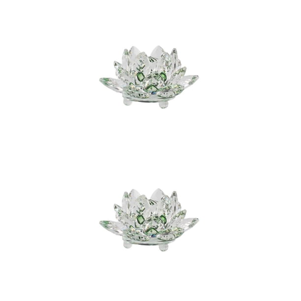 Bearachild Flor de loto de cristal, piedras naturales, minerales, cristales, flores, colección decorativa, adornos, figuritas, recuerdos para el Type3 NO3