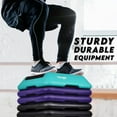 thumbnail image 2 of Yes4All Adjustable High Step Aerobic Platform, 16 in x 16 in, for Aerobic Step Exercises (Teal/ Purple/ Black), 2 of 7