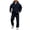 Black&1080, variant on CONFREE Mens Sweatsuit 2 Peice Sets Athletic Tracksuit for Men Zip Up Hoodies Sweatpants Outfits Cozy Fall Winter Track Suits Set