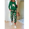 thumbnail image 3 of Oudiya Women Pajamas Long Sleeve Comfy Jogger Set Lounge Pjs Set With Pockets, S-XXL, 3 of 7