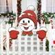 thumbnail image 1 of Christmas Fence Door Peek Hollow Board Plug-in Christmas Tree Garden Expression Decoration Sticker, 1 of 9