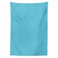 thumbnail image 2 of Rain Tablecloth, Calming Aquatic Colors Brush Stroked Linear Drop and Shades, Rectangle Satin Table Cover Accent for Dining Room and Kitchen, 60" X 90", Azure Blue Pale Blue, by Ambesonne, 2 of 2