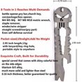 thumbnail image 2 of Stainless Steel Tactical Punisher Pocket Multi-tool Skull Crowbar Keychain Stick Starter, 2 of 5