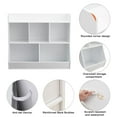 thumbnail image 4 of Toy Storage Organizer with Bookshelf, 5-Cubby Children's Toy Shelf, Toy Storage Cabinet, Suitable for Children's Room, Playroom, Hallway, Kindergarten, School, 4 of 6