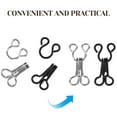 thumbnail image 4 of 50 Pcs Bra Hooks Clothing Closures Clasp Sewing Hooks Eye Sewing Closure Bra Connector Buckle, 4 of 6