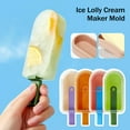 thumbnail image 2 of Ice Lolly Cream Popsicle Maker Silicone Mold Summer DIY Mold Hot Popsicles, 2 of 8