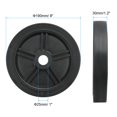 thumbnail image 2 of Uxcell 8" Universal Air Compressor Wheel with 1" Hole for Easy Mobility, Black, 2 of 5