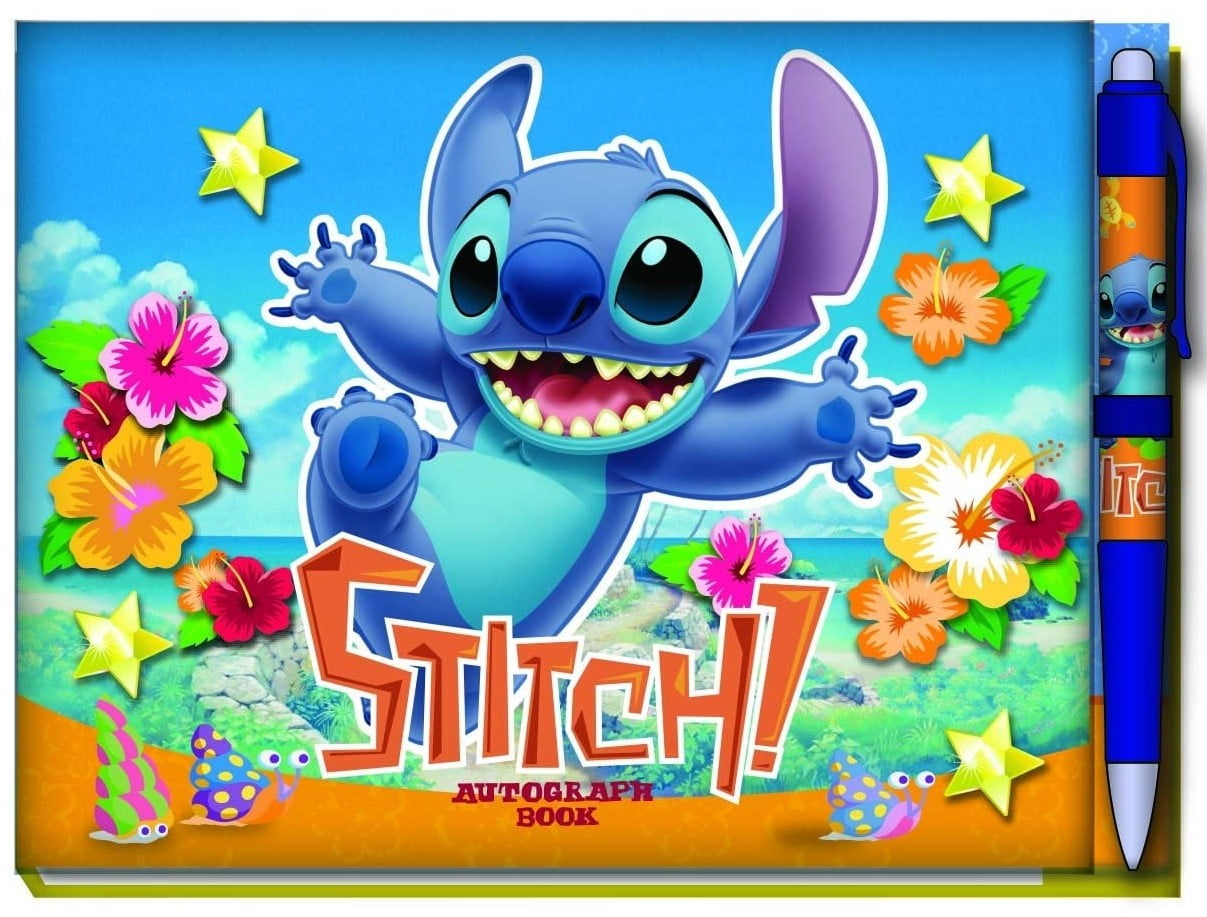 Disney Stitch Deluxe Autograph Book with Pen