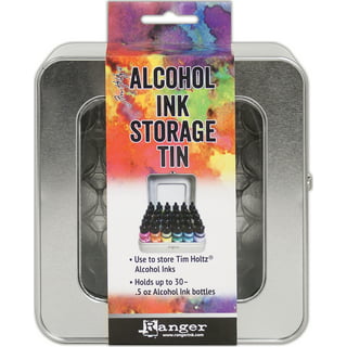 Ranger, Tim Holtz, Metallic Alcohol Ink, Alloy, Sterling Alcohol Ink, .5 Fl  Oz, Silver Alcohol Ink, Chrome Alcohol Ink, Sterling Silver 