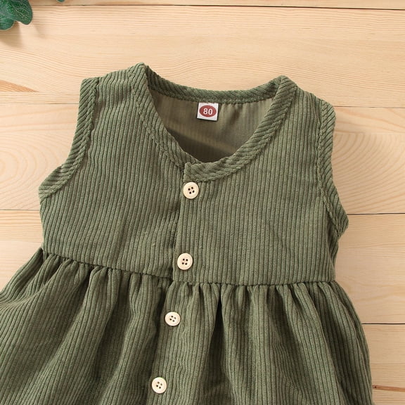 Vedolay Princess Dress Toddler Girl Summer Fall Floral Dress Baby Girls Sundress Girls Casual Clothes Dress for Kids Little Girls Clothes,Green 12-18 Months