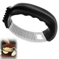 Meggemo Stainless Steel Garlic Peeler Press Mincer Handheld Garlic Tool For Making Fresh Garlic Paste