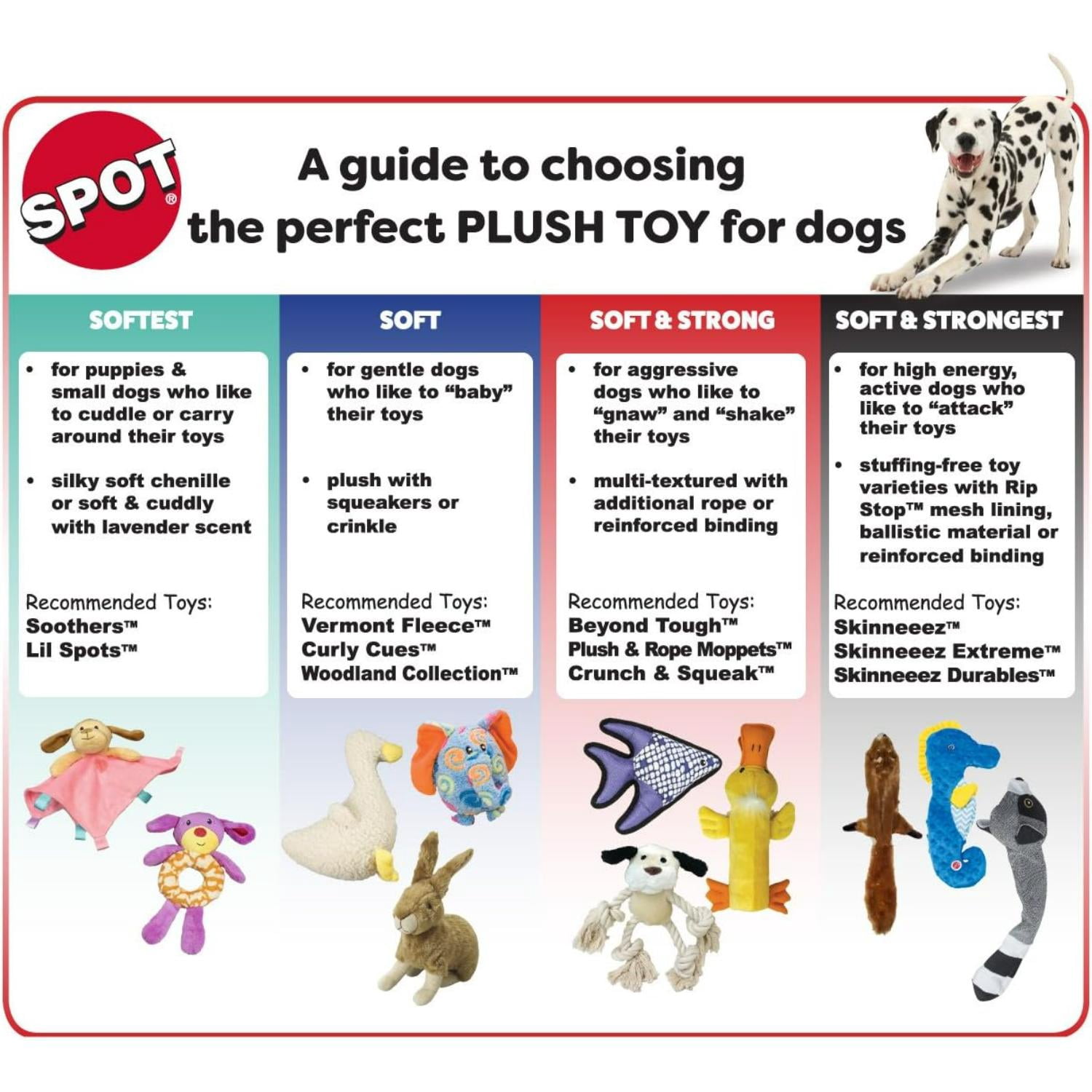 SPOT Skinneeez Stuffless Squeaky Dog Toy, Arctic Animal Tug Toy, 23 inch