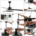 thumbnail image 6 of JONATHAN Y Remy 52" 1-Light Modern Industrial Iron/Acrylic/Wood Remote-Controlled 6-Speed Integrated LED Ceiling Fan, Silver/Ashwood, 6 of 11