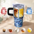 thumbnail image 6 of Camo 20oz Stainless Steel Tumbler with Handle and Straw – Insulated Travel Cup with Sliding Lid, 360° Full Wrap Printed Mug for Home, Outdoor & Sports Use, Camouflage, 6 of 6