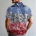 thumbnail image 6 of JGNGSHN Men's American Flag Shirt 4th of July Short Sleeve Tropical Vacation Button Down Beach Shirt Independence Day Summer Vacation T-Shirts, 6 of 11
