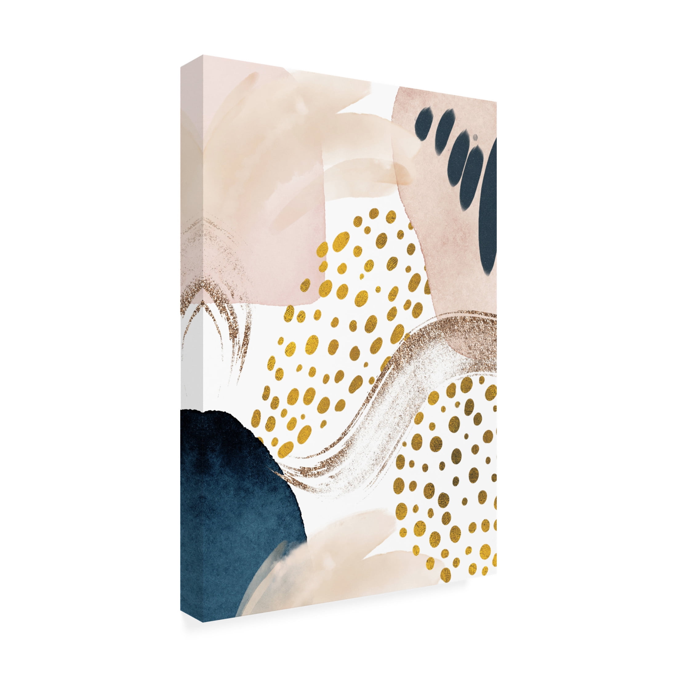 Trademark Fine Art Sally Ann Moss Smooth Abstract 3 Canvas Wall Art