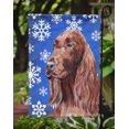 thumbnail image 3 of Carolines Treasures SC9594GF Irish Setter Blue Snowflake Winter Flag Garden Size, 3 of 3