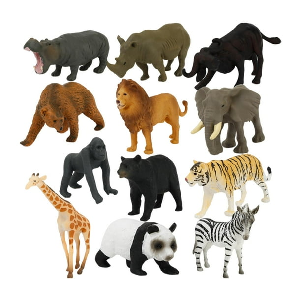 Juego de 12 modelos de animales de África Strade Fareast Limited Figuras de animales