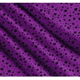 thumbnail image 3 of Soimoi Purple Cotton Poplin Fabric Black Dots Print Fabric by the Yard 42 Inch Wide, 3 of 7