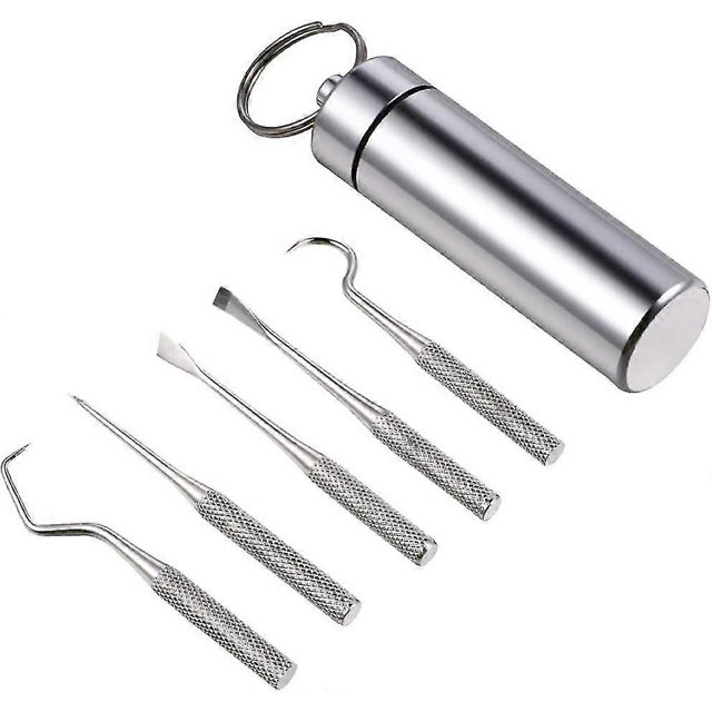 Tartar Remover Set Toothpick Tooth Cleaner With Box Keychain Hand Chisel Oral Gift