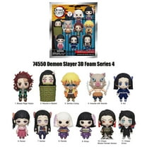 Demon Slayer Officially Licensed Blind Bag Series 4 3D Foam Keychain, 1PC Random Character, Tanjiro Kamado, Nezuko Kamado, Zenitsu Agatsuma, Inosuke Hashibira, Collectible Anime Keyring