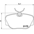 thumbnail image 4 of Brembo Brake Pad P06010 FMSI Number D493-7373; Low-Metallic; Set Of 4; With Hardware, 4 of 4