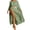 #073-Green, variant on TaTaai Ladies Beach Cover-up Two-piece Set Slit Sleeveless V-Neck Sheer Swimsuit Coverup Sunscreen Lightweight Breathable Polyester Spandex Summer Vacation Gift