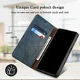 thumbnail image 2 of Dteck Case for iPhone 13, Men Luxury Wallet Business Style Case with Card Holder Shockproof Folio Case Premium PU Leather Flip Kickstand Cover 2021,Darkblue, 2 of 9