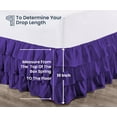 thumbnail image 5 of SGI Bedding 10 Inch Multi Ruffled Bed Skirt | Microfiber Bed Skirt | Fade Resistant, Wrinkle Free, Anti-static, Decorative, Extra Storage Space, Clutter-Free | Full, Purple, 5 of 8