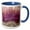 Blue/White, variant on 3drose, Pink and Purple Amethyst, 11oz Magic Transforming Mug