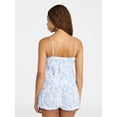 thumbnail image 3 of No Boundaries Cami Top and Bloomer Shorts Sleep Set, 2-Piece, Women's XS-XXL, 3 of 5