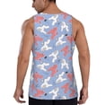 thumbnail image 3 of Fotbe Cartoon Poodle Dog Pattern Men's Quick Dry Workout Tank Top Gym Muscle Tee Fitness Bodybuilding Sleeveless T Shirt Breathable Workout Shirt-X-Large, 3 of 9