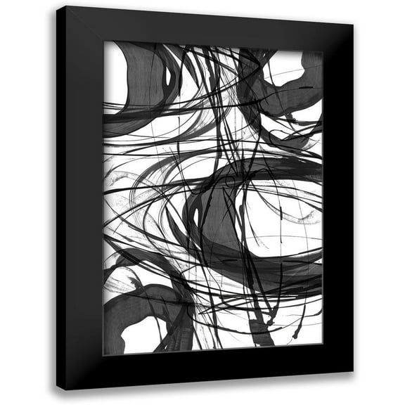 PI Studio 11x14 Black Modern Framed Museum Art Print Titled - Swirling I
